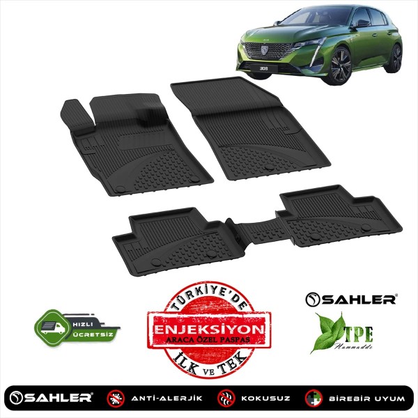 Sahler Peugeot 308 HB 2022 Ve Sonrası Paspasları